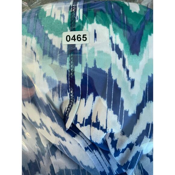 Chico's ELECTRIC BLUE Cardigan Size 1 Travelers Jersey Open Duster Resort NWT - Picture 10 of 10